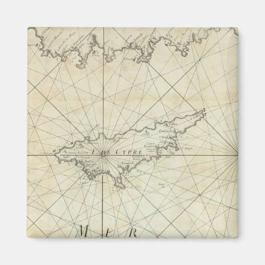 海地中海の4 マグネット (正面)