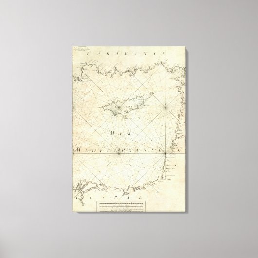 海地中海の6 キャンバスプリント (正面)