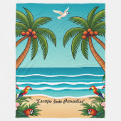 「海地平線脱出」 フリースブランケット (正面)