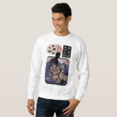 海坊主,国芳日本の海の怪獣，国芳，浮世絵 スウェットシャツ (正面フル)