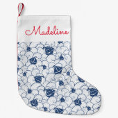 海型帆船|名前の追加 スモールクリスマスストッキング (正面)