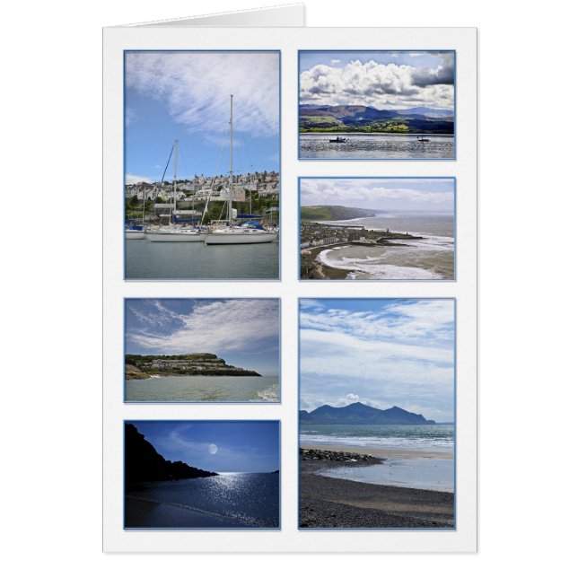 海場面のカード (正面)