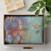 海場面の下のカラフル 薄葉紙 (ギフト)