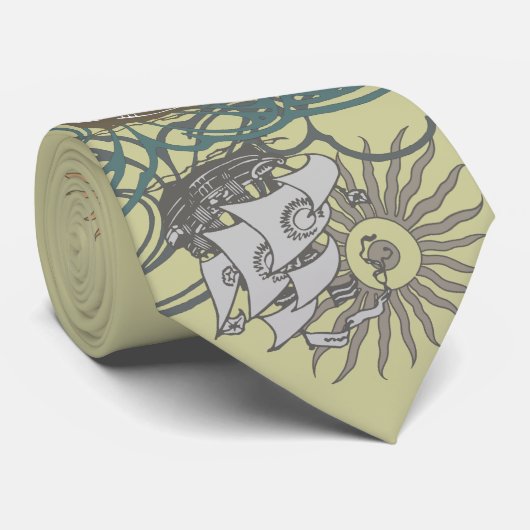 海場面タイ ネクタイ (ロール)