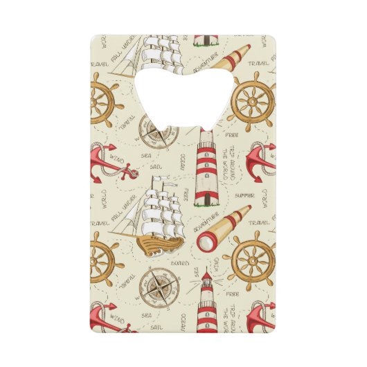 海場面 クレジットカード栓抜き (正面)