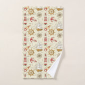 海場面 バスタオルセット (ハンドタオル)