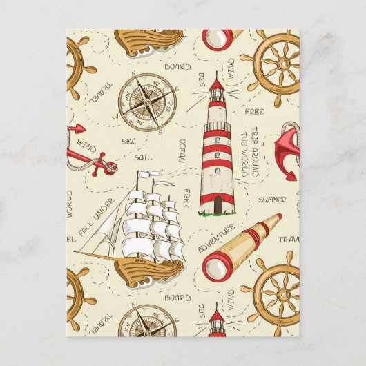 海場面 ポストカード (正面)