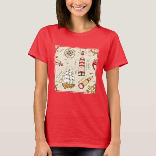 海場面 Tシャツ (正面)