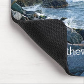 海塩の写真Earth Bible Verse マウスパッド (コーナー)