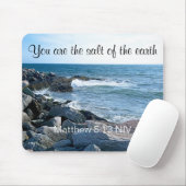 海塩の写真Earth Bible Verse マウスパッド (マウス)