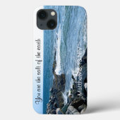 海塩の写真Earth Bible Verse Case-Mate iPhoneケース (裏面)