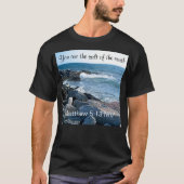 海塩の写真Verse Blue Tシャツ (正面)