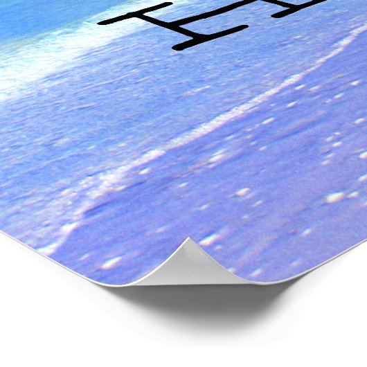 海塩辛い髪 ポスター (角)