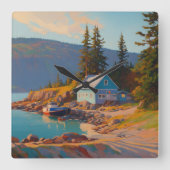 海壁時計 スクエア壁時計 (正面)