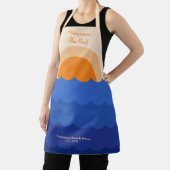 海夕日のミニマルな場面 エプロン (インサイチュ)