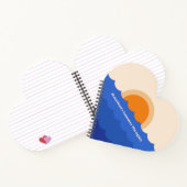 海夕日のミニマルな場面 ノートブック (内部)