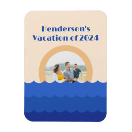 海夕日のミニマルな場面 マグネット