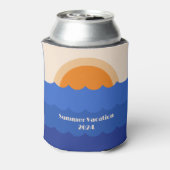 海夕日のミニマルな場面 缶クーラー (缶裏面)