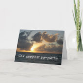 海夕暮れ カード (正面)