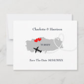 海外で結婚式 トルコ 保存日付 セーブザデート (正面)