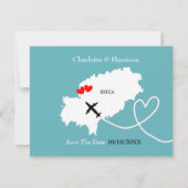 海外の結婚式イビササセーブザデート セーブザデート (正面)