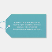 海外の結婚式ザンテ日付を保存 ギフトタグ (裏面横)