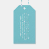 海外の結婚式トルコ日付を保存 ギフトタグ (裏面)