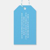 海外の結婚式ポルトガル日付を保存 ギフトタグ (裏面)