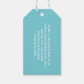 海外の結婚式メキシコ日付を保存 ギフトタグ (裏面)