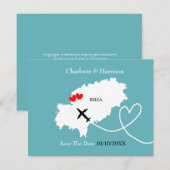 海外ウェディング イビサ島 Save The Date セーブザデート (正面/裏面)