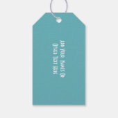 海外キプロスパーソナライズされた結婚式 ギフトタグ (裏面)