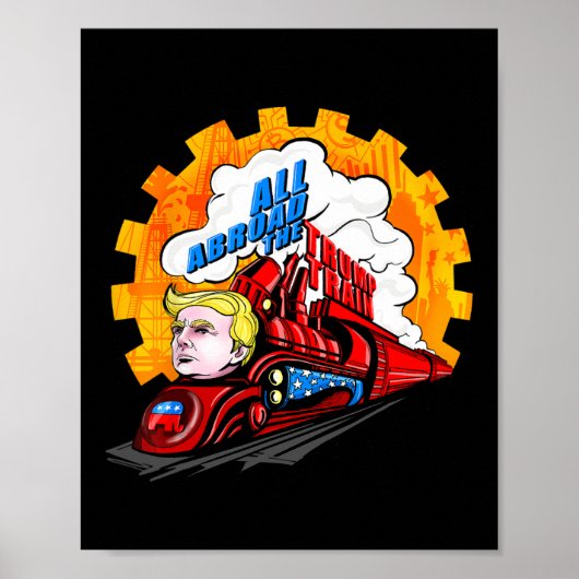 海外トランプ列車2024の未来は明るい ポスター (正面)