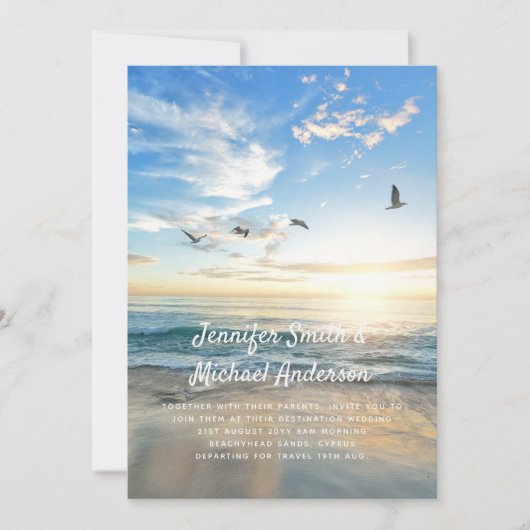 海外トロピカルビーチウェディングフォト モダンオーシャン (正面)