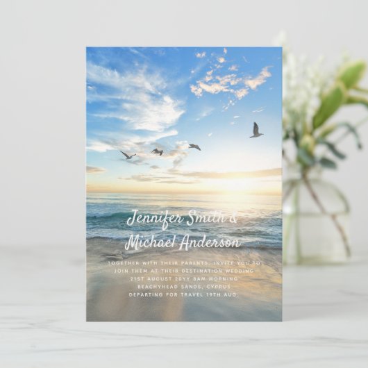 海外トロピカルビーチウェディングフォト モダンオーシャン (スタンド正面)