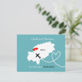 海外挙式 イビサ島 Save The Date セーブザデート (スタンド正面)