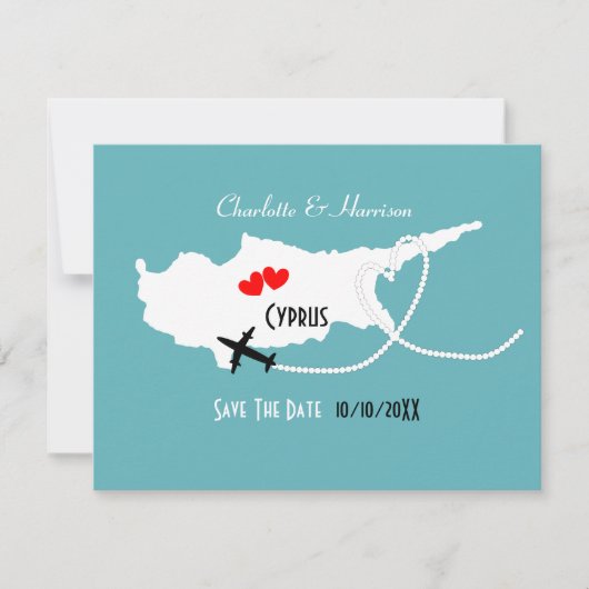 海外挙式 キプロス セーブ・ザ・デート (正面)