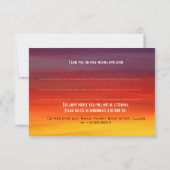 海外挙式 ケニア RSVP 招待状 (裏面)