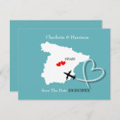 海外挙式 スペイン 保存日付 セーブザデート (正面/裏面)