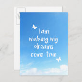 海外旅行別れの夢引用文 ポストカード (正面/裏面)