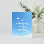 海外旅行別れの夢引用文 ポストカード (スタンド正面)