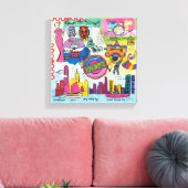 海外旅行 – 香港 キャンバスプリント (インサイチュ (リビング))