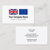 海外業務の英国の欧州連合 名刺 (正面/裏面)