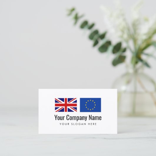 海外業務の英国の欧州連合 名刺 (スタンド正面)
