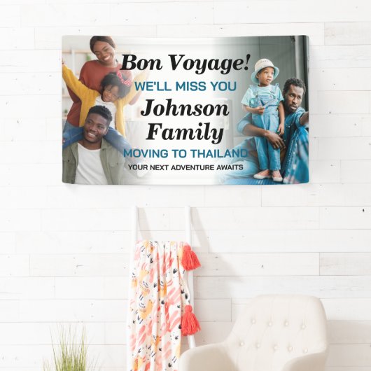 海外渡航パーソナライズされた中 横断幕 (インサイチュ)