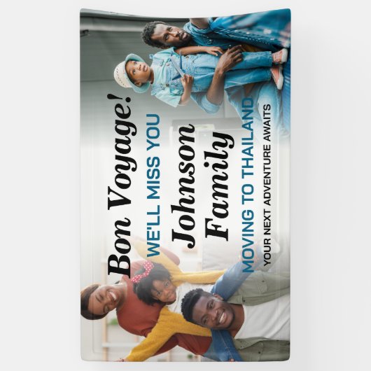 海外渡航パーソナライズされた中 横断幕 (縦)