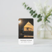 海外発送のための海運物流専門家 名刺 (スタンド正面)