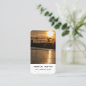 海外発送のための海運物流専門家 名刺 (スタンド正面)