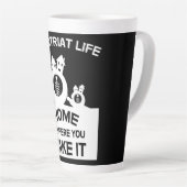 海外駐在員が家族や贈り物を広める カフェラテマグ (右アングル)