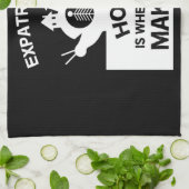 海外駐在員が家族や贈り物を広める キッチンタオル (折り畳み)