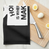 海外駐在員が家族や贈り物を広める キッチンタオル (四つ折り)